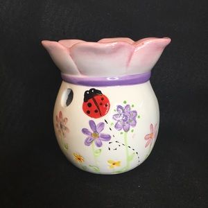 Ceramic, ladybug wax warmer for tea light use